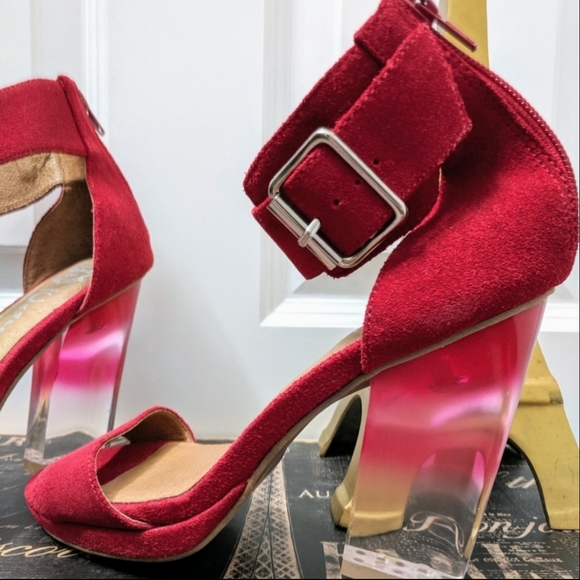 JEFFERY CAMPBELL SOIREE OMBRÉ SUEDE HEELS - Picture 3 of 9